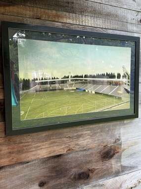 Penn State Lacrosse Stadium Framed Architectural Rendering Print